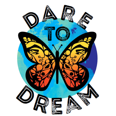 Dare to Dream butterfly logo