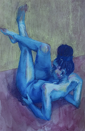 Image of figure painting from the student show