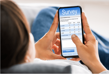 Survey on an iPhone