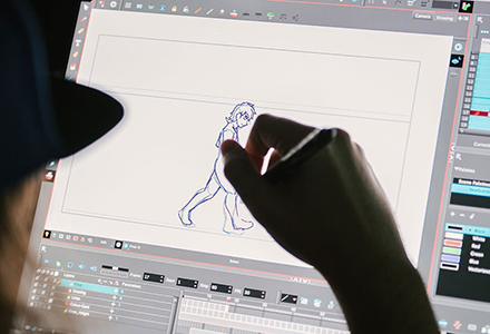 Animation on computer